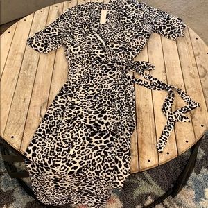 Leopard Wrap Dress